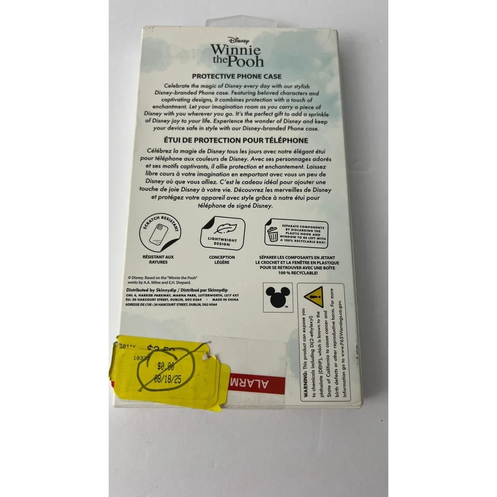 Disney Winnie the Pooh Piglet iPhone 13 14 Pro Max Case‎ Pink Wireless Charging